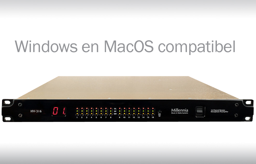 Millennia HV-316 micamp is nu Mac compatibel